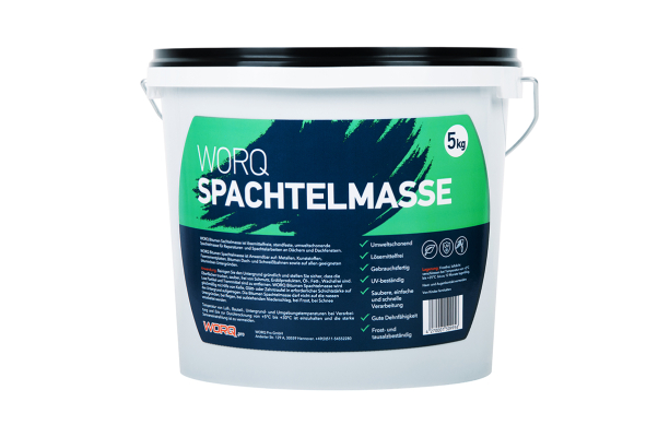 Flachdach Abdichtung im Notfall – Schnelle Lösungen mit der WORQ Bitumen Spachtelmasse - Flachdach Notfallabdichtung: Schnelle Reparaturen mit WORQ Bitumen Spachtelmasse